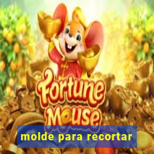 molde para recortar